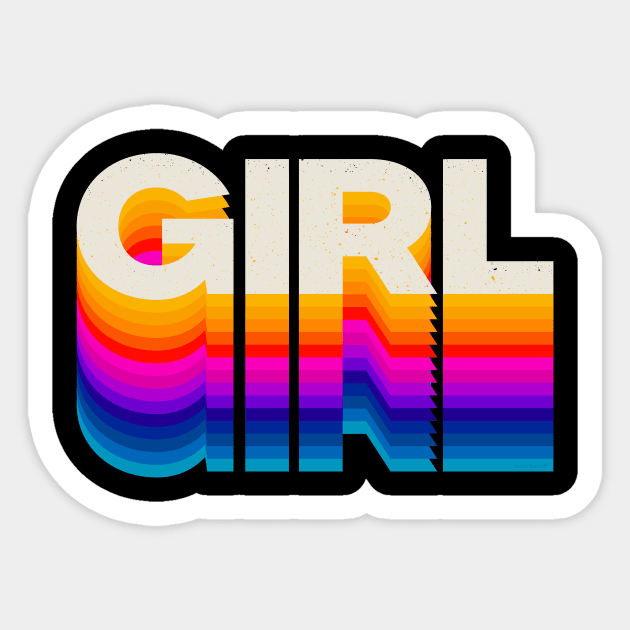 4 Letter Words - Girl Sticker by DanielLiamGill